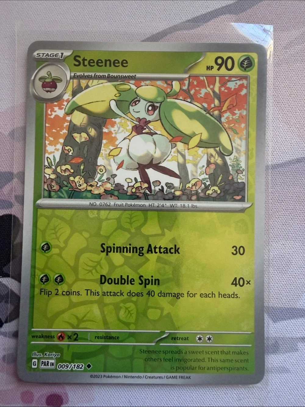 Bounsweet & Steenee Pokémon Evolution Reverse Holo Card Lot 🍓 5 Cards ✨5/$25✨